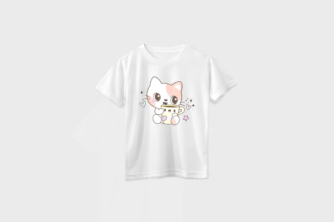 Kitty tea Trouser and t-shirt for girls