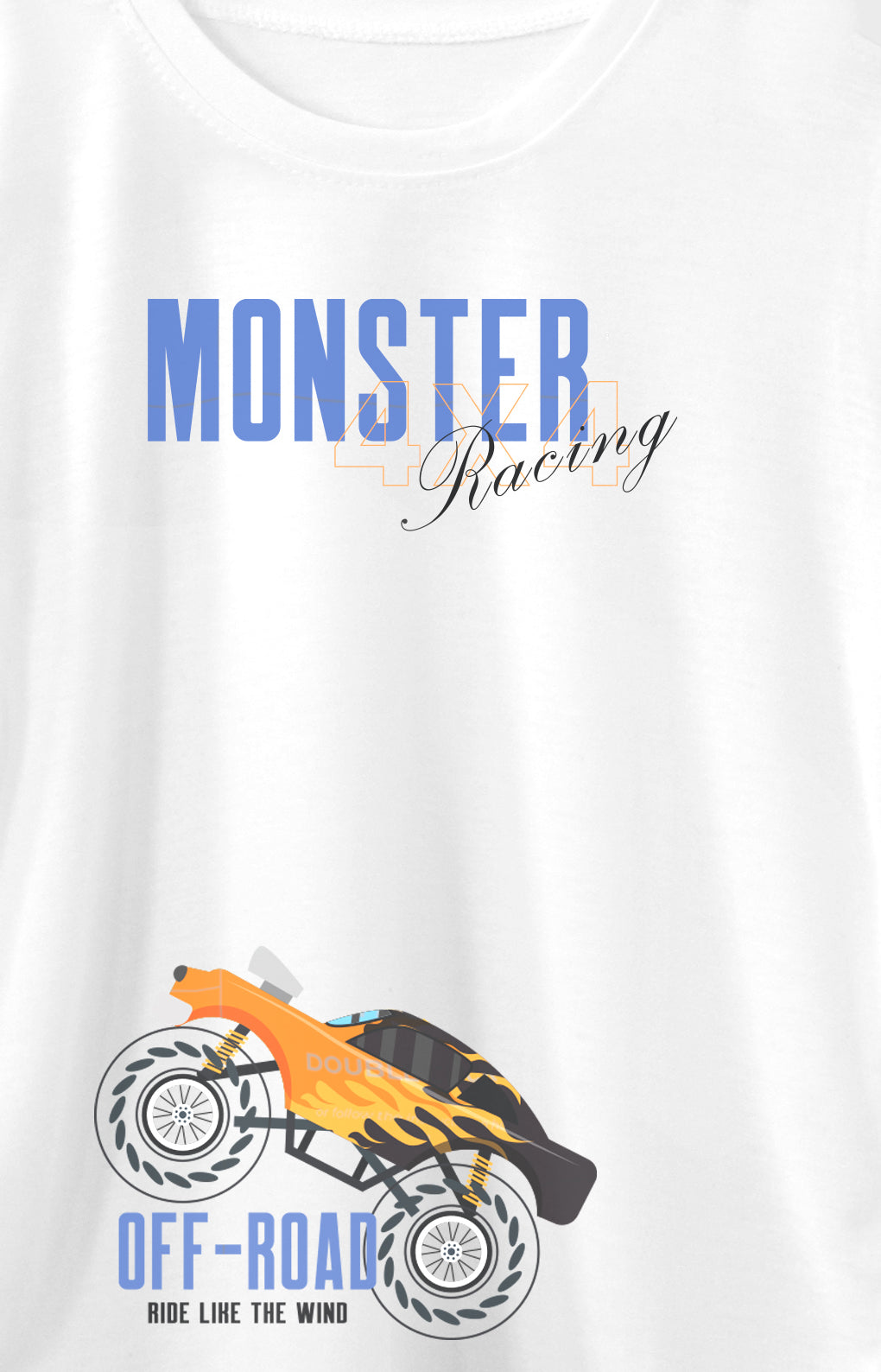Monster Racing Shorts and t-shirt for boys