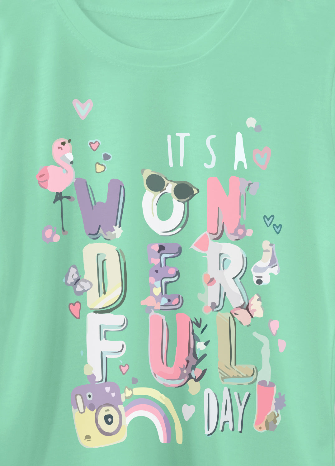 Short sleeve T-shirt for Girls - Its Wonderful Days