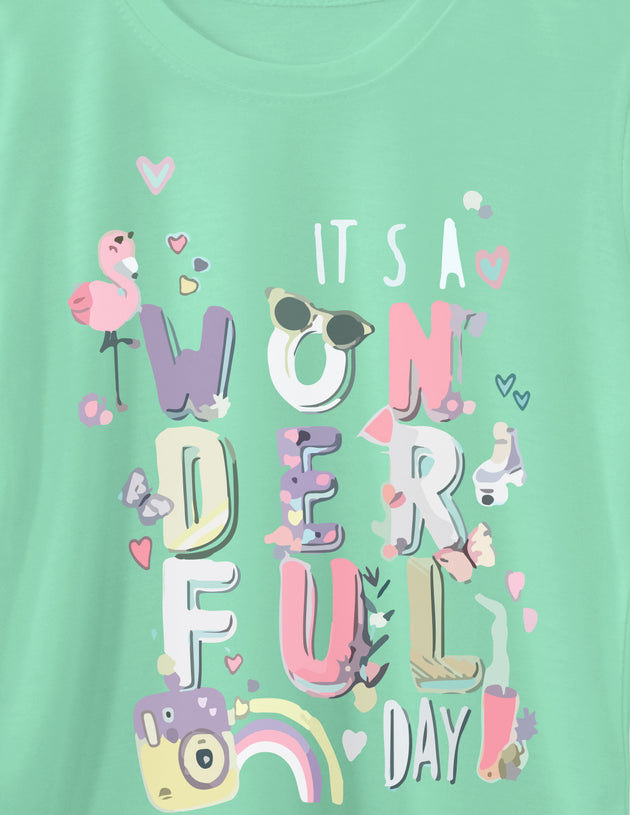 Short sleeve T-shirt for Girls - Its Wonderful Days