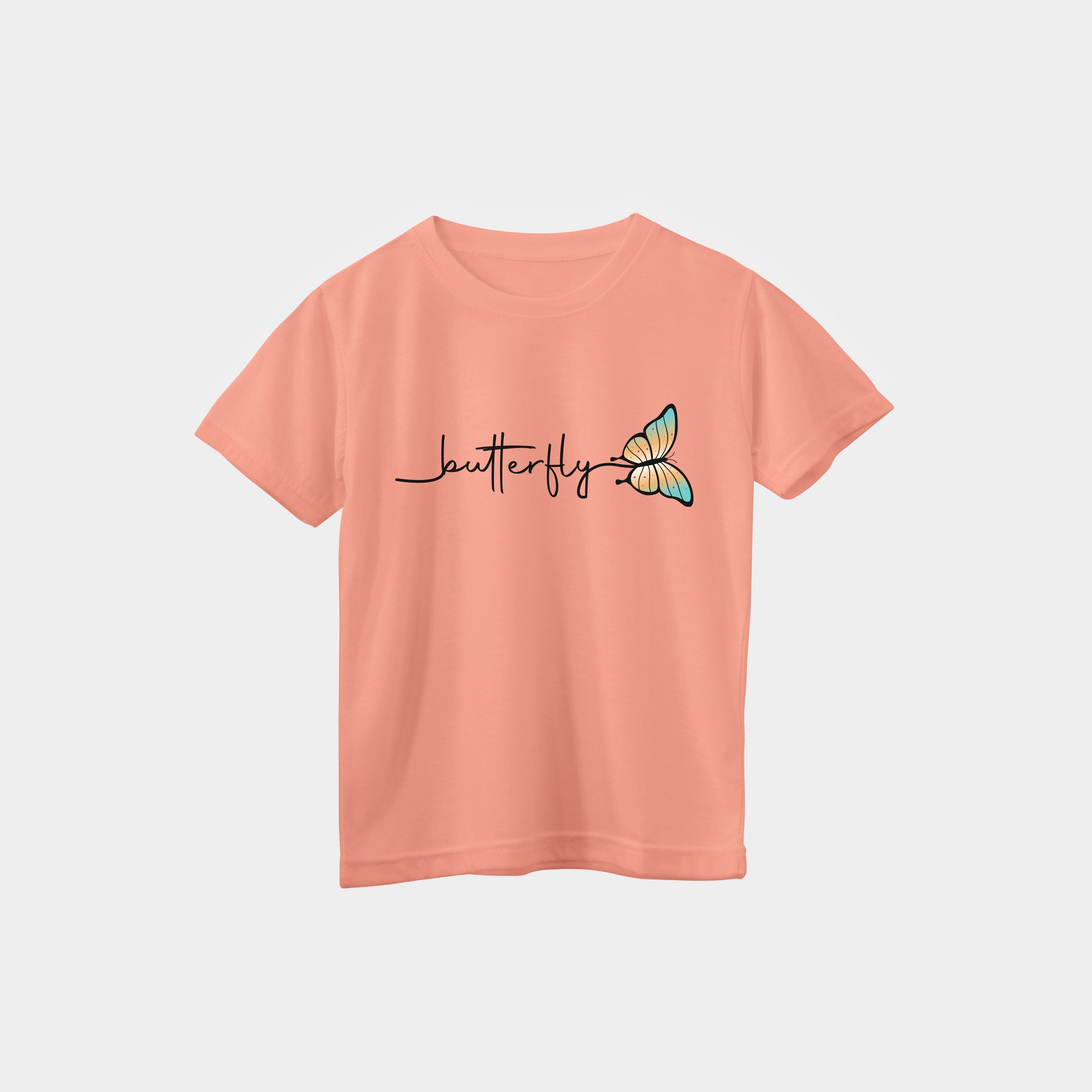 Short sleeve shirt for girls - butterfly