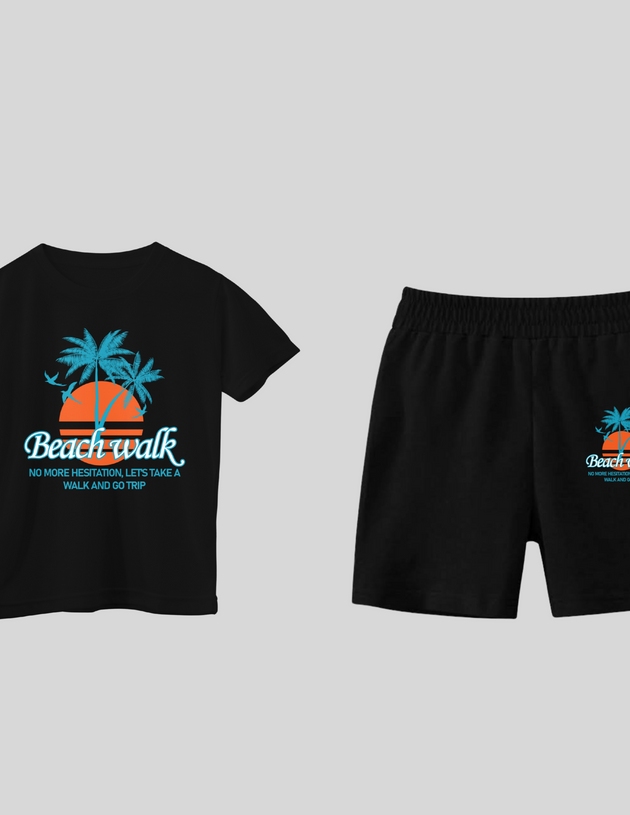 Beach Walk Shorts and t-shirt for boys