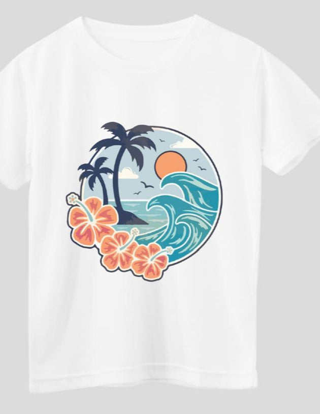 Short sleeve t-shirt for boys - Beach