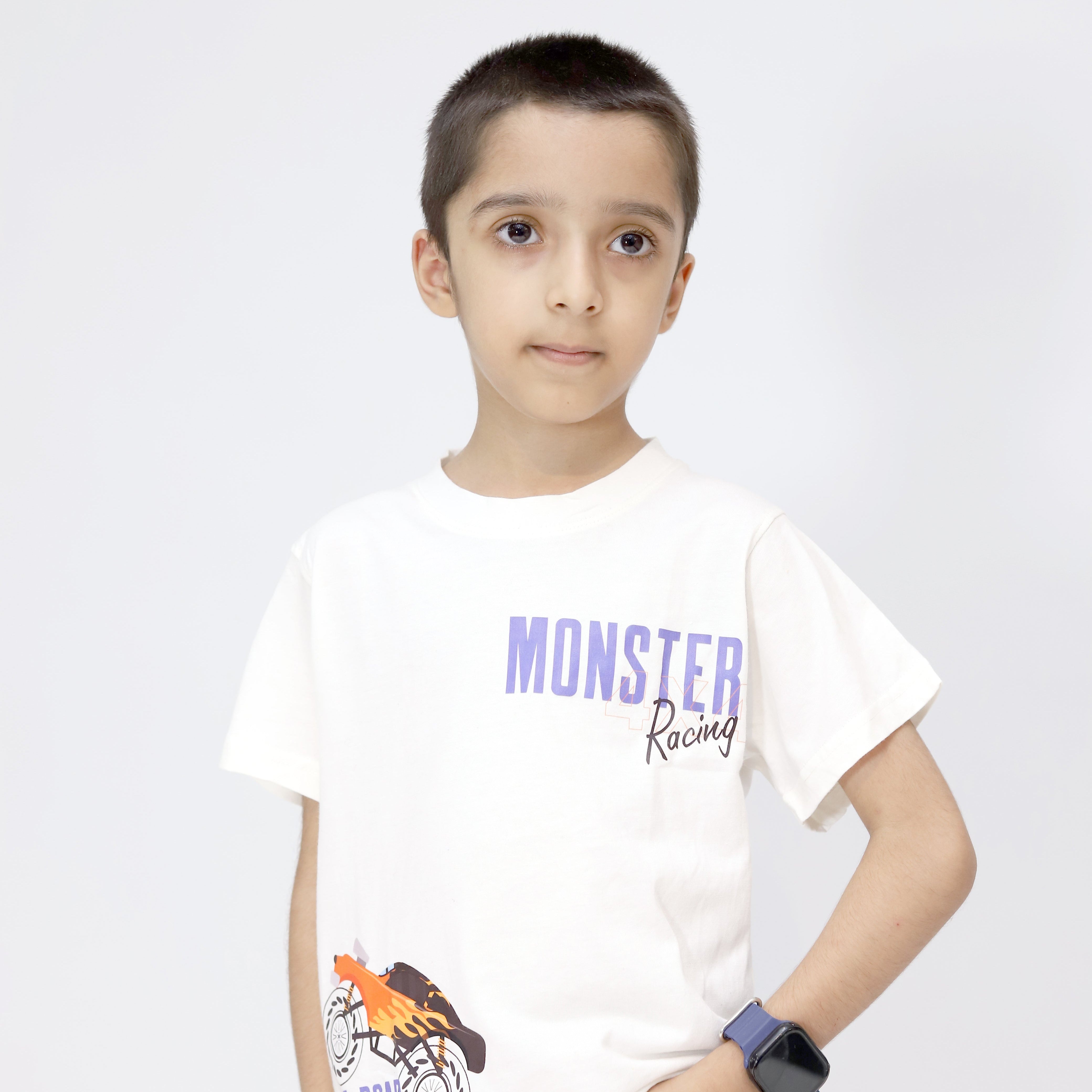 Monster Racing Shorts and t-shirt for boys
