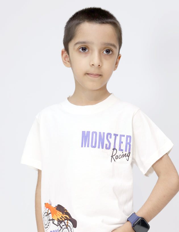 Monster Racing Shorts and t-shirt for boys