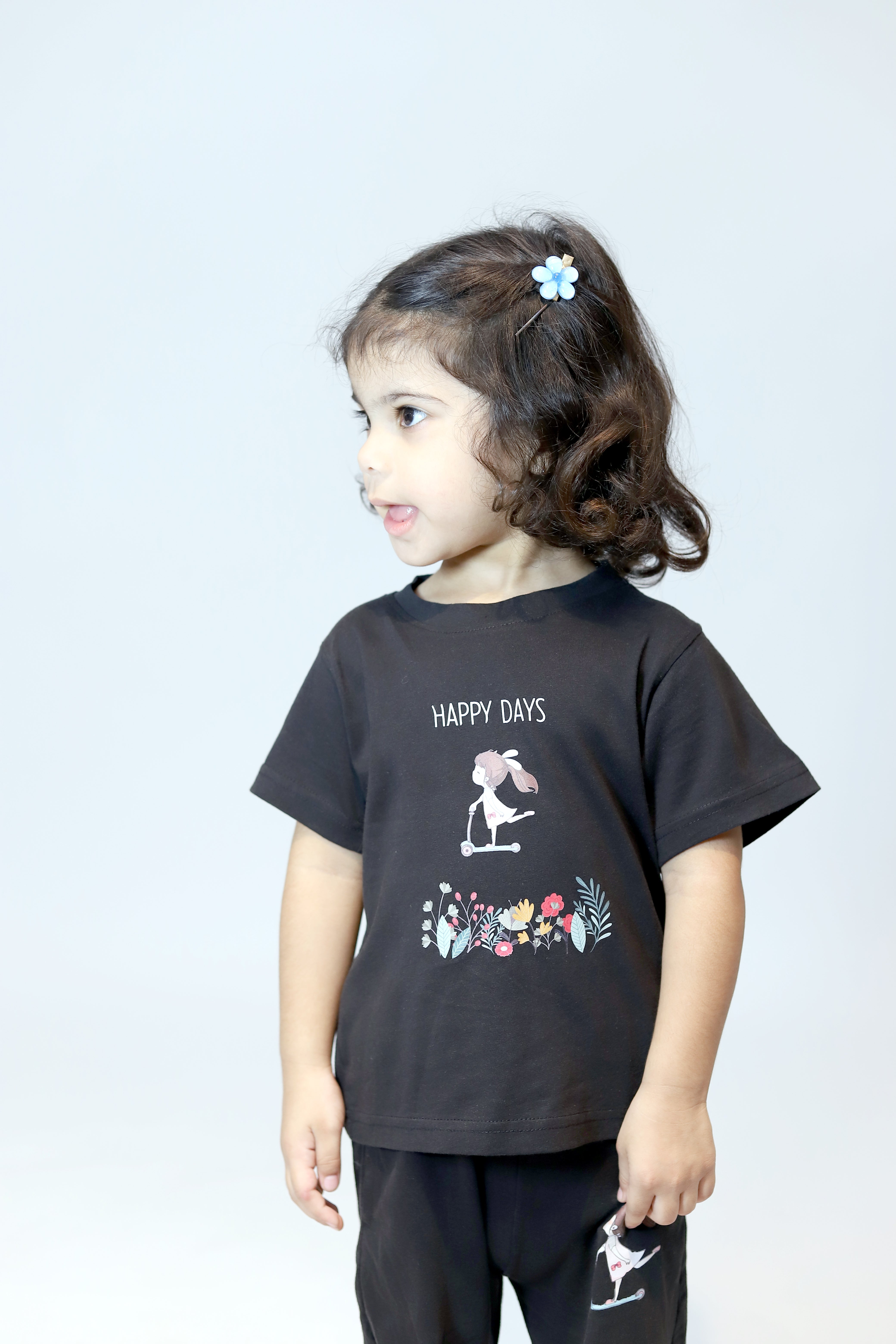 Short sleeve t-shirt for girls - Happy days