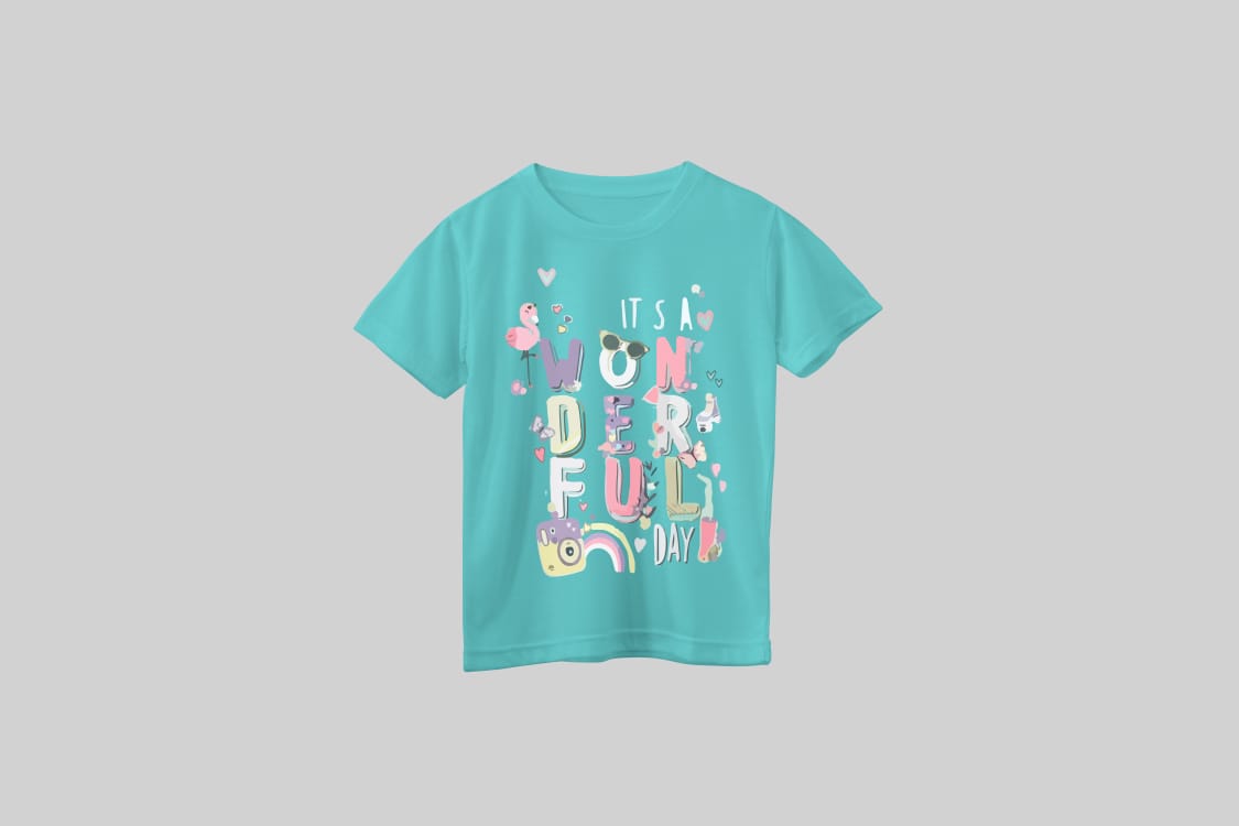 Short sleeve T-shirt for Girls - Its Wonderful Days