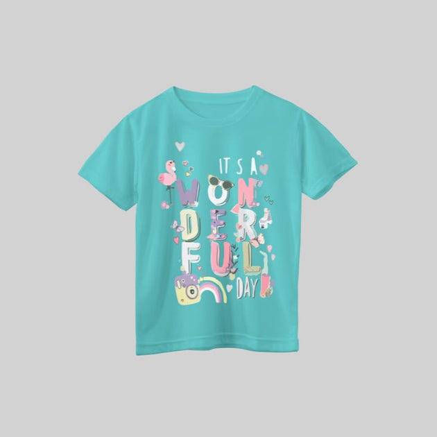 Short sleeve T-shirt for Girls - Its Wonderful Days