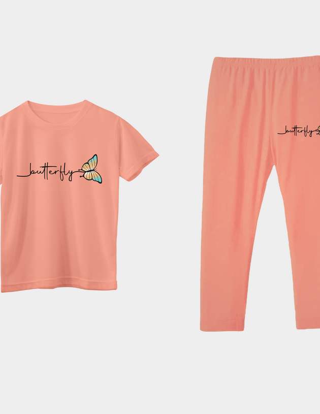 Butterfly t-shirt and Trouser for girls